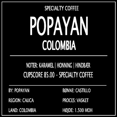 POPAYAN, COLOMBIA - 250 G