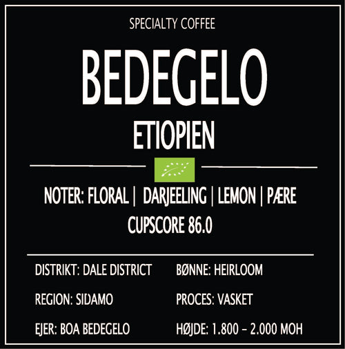 BEDEGELO ØKOLOGISK, ETIOPIEN 250 G