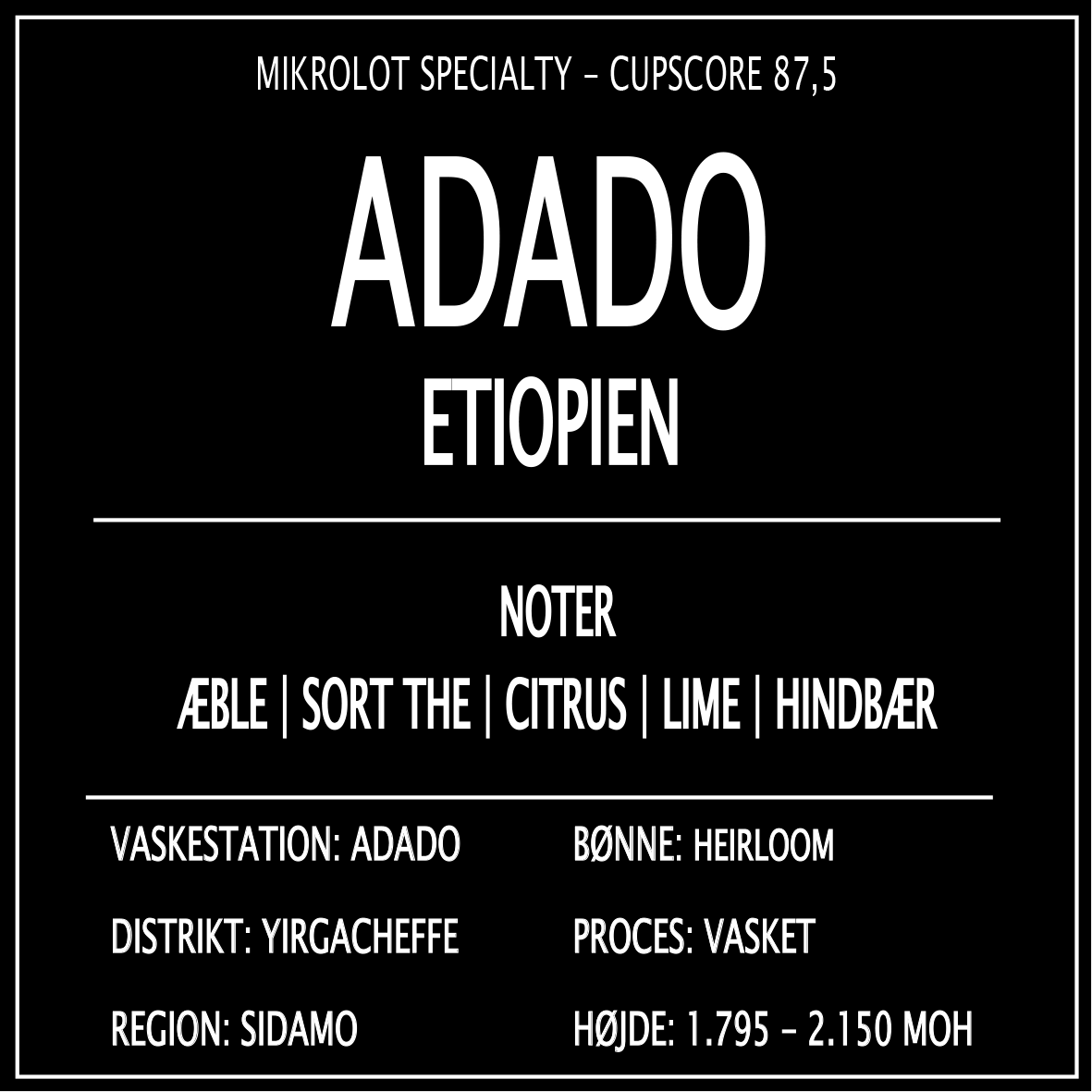 ADADO ETIOPIEN - 250 G